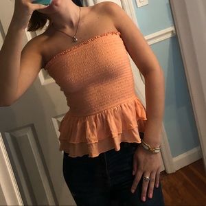 Strapless top